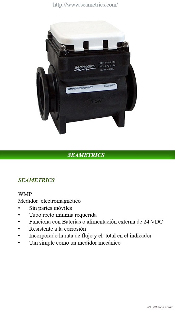 SEAMETRICS WMP / Electromag�tico en PP